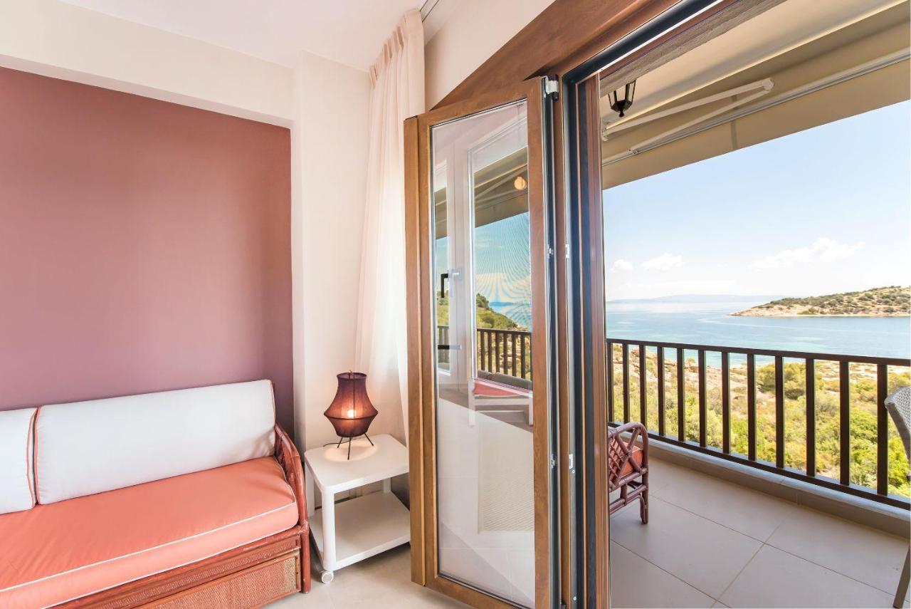 Nereus & Oceanus Beachfront Apartments, Lagonisi Beach #Feelslikehome Ormos Panagias Zewnętrze zdjęcie
